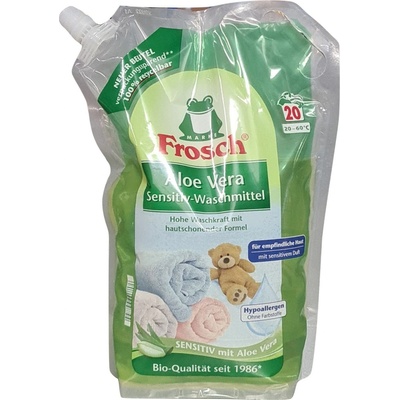 Frosch prací gel Sensitive s Aloe Vera na bílé i barevné prádlo 1,8 l