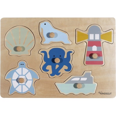 KINDSGUT Дървен пъзел (брой части 6) Ocean - Kindsgut (BW00202017N)