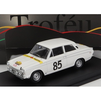 Trofeu Ford england Lotus Cortina Gt N 85 Rally Spa-sofia-liege 1964 G.staepelaere E.meeuwissen Bílá 1:43