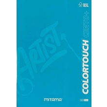 Mitama A4 linajkový s okrajmi tyrkysový