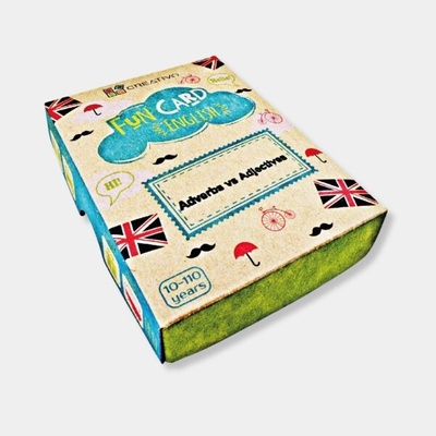 Creativo - Fun card English Adverbs vs Adjectives