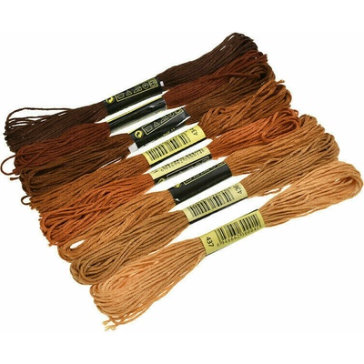 Alma TH013-C2 Brown 8 m Vyšívacia priadza