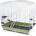 INTER-ZOO Pet Products Клетка за птици САРА хром - 78 x 48 x 78 см ЗЕЛЕНА