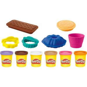 Hasbro Play-Doh Малка пекарна - комплект с 6 инструмента и 6 цвята
