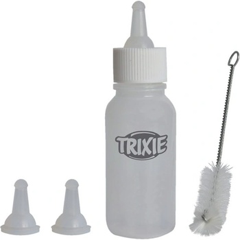 TRIXIE Suckling Bottle Set - бутилка с три биберона и четка за почистване 57 мл