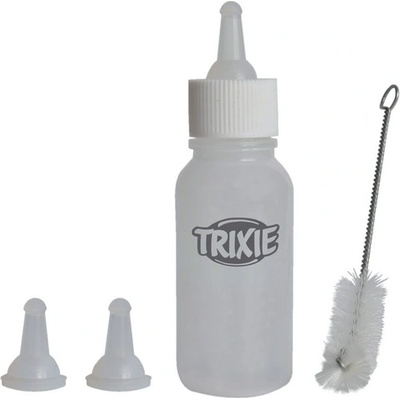 TRIXIE Suckling Bottle Set - бутилка с три биберона и четка за почистване 57 мл