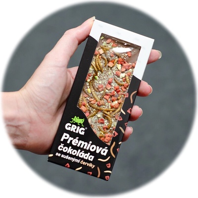 Grig se sušenými červíky a lyofilizovaným ovocem 50 g