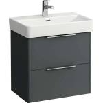 Laufen Base - Шкаф за мивка, 52x57x36 см, 2 чекмеджета, сив H4022121102661 (H4022121102661)
