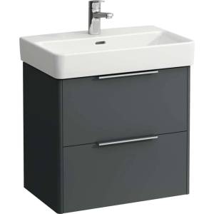 Laufen Base - Шкаф за мивка, 52x57x36 см, 2 чекмеджета, сив H4022121102661 (H4022121102661)