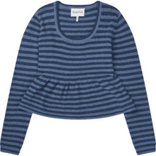 Munthe Sveter Lubay čierno modrý pásik