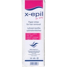 X epil textilné depilačné pásiky 50 ks