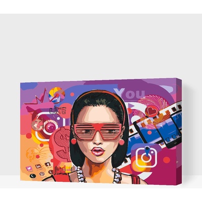 Vymalujsisam.cz Malování podle čísel Sociální média Velikost 40 x 60 cm Rámování Na kartonové desce