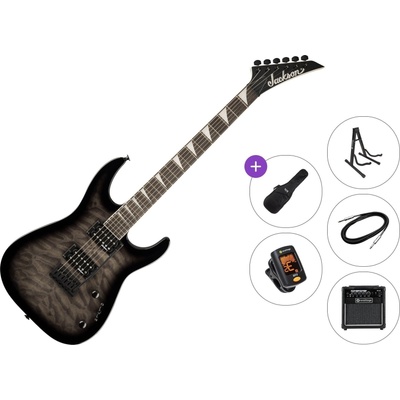 Jackson JS Series Dinky JS20 DKQ AH Premium SET Transparent Black Burst Електрическа китара