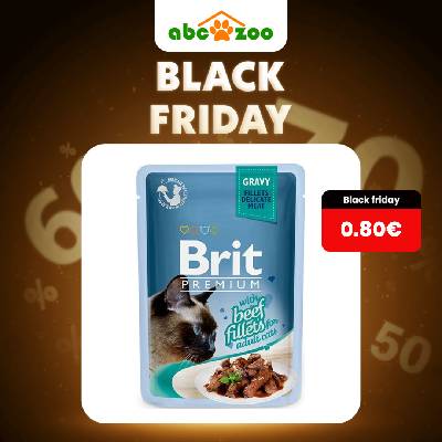 BRIT - Kapsička BRIT Premium Cat Delicate Fillets in Gravy with Beef 85 g