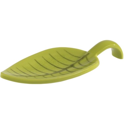APS Prezentační lžička na finger food melaminová 100,45 mm zelená Leaf zelená