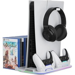CANYON CS-51 RGB White Охлаждаща поставка за PlayStation 5 Slim / Digital Edition с RGB подсветка (CND-CSPS5W-1)