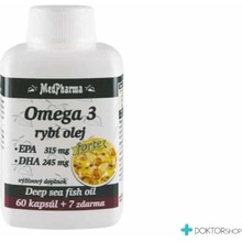 MedPharma Omega 3 rybí olej Forte 37 kapsúl