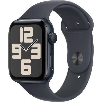 Apple Watch SE (2024) GPS 40mm Midnight Aluminium Case with Midnight Sport Band - S/M - mxe73qc/a
