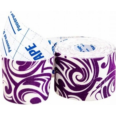 BB Tape s dizajnom tetovanie kineziologický tejp Fialová 5 cm x 5 m