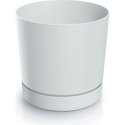 Prosperplast Kvetináč TUBO P s miskou 14,8 cm biely