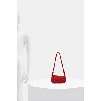 Fiorucci Велурена чанта Fiorucci Suede Rhinestone Micro Mella в червено U01FMASL005LE05RD01 (U01FMASL005LE05RD01)