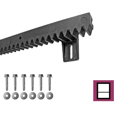 EKOfence Hrebeň plastový PVC+Fe,27x20mm,L1m,max 700kg 8703