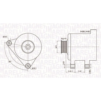 Alternátor MAGNETI MARELLI 063731509010
