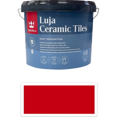 TIKKURILA Luja Ceramic Tiles 2,7 l Ohnivo červená