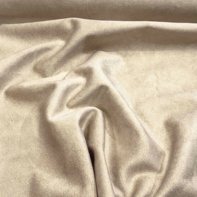 Velúrová poťahová látka Salvador Beige na nábytok, metráž - Pet Proof