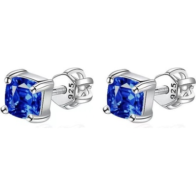 Nubis stříbrné s tmavě modrými zirkony NB-3759-B
