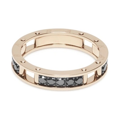 Baraka Zlatý Prsten s Černými Diamanty AN314601