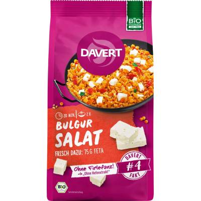 Davert Bulgurový salát s červenou čočkou BIO instantní směs 170 g