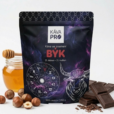 KávaPRO káva ve znamení Býk mletí turek 250 g