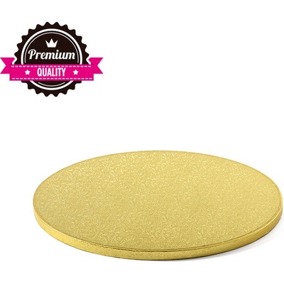 Decora Podnos pevný zlatý kruh 36 cm