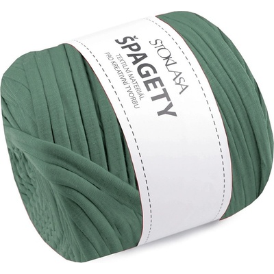 Prima-obchod Špagety / příze 550 g, barva 17 zelená lahvová různé odstíny