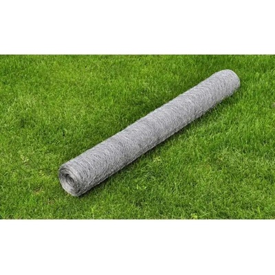 zahrada-XL Pletivo ke kurníku pozinkovaná ocel 25 x 0,5 m stříbrné