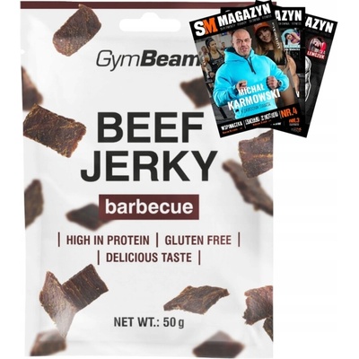GymBeam sušené hovězí BBQ 50 g