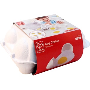 HaPe International Комплект продукти за рязане Hape - Кутия с яйца, от дърво (H3156) - baby