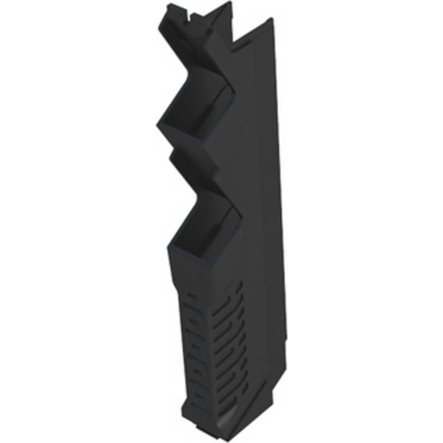 Electronics housings, OMNIMATE Housing - series CH20MBlack, Side element, Width: 12,5 mm