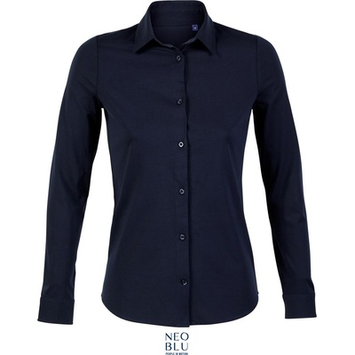 Neoblu 3199 balthazar women / Дамска риза с дълъг ръкав - нощно синьо xxxl (24319904613)