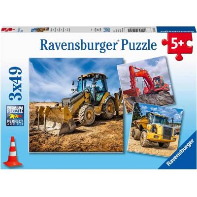 Ravensburger Digger At Work 3x49 dílků