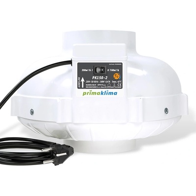 Prima Klima Вентилатор PK150-2 2-скоростен Ø150mm 390/760m3/h