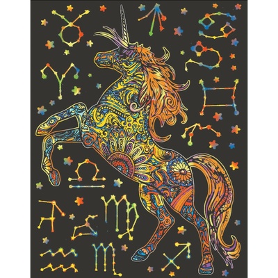 Omalovánky velbloudí Colorvelvet Jednorožec 47x35 cm