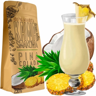 Green Touch MLETÁ KÁVA s příchutí PINA COLADA kokos ananas rum 250 g