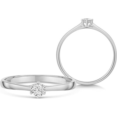 Sofia Diamonds zlatý zásnubný prsteň s diamantom UDRG47929W H I1