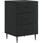 vidaXL Нощен шкаф Черно 43 x 41 x 66, 5 см Инженерна дървесина (894786)
