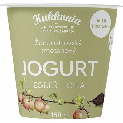 Kukkonia Žitnoostrovský smotanový jogurt egreš-chia 150 g