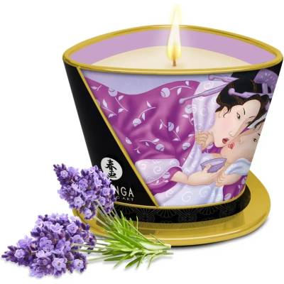 Масажна свещ с аромат на лавандула - Massage Candle 170ml (SHUNGA0259)