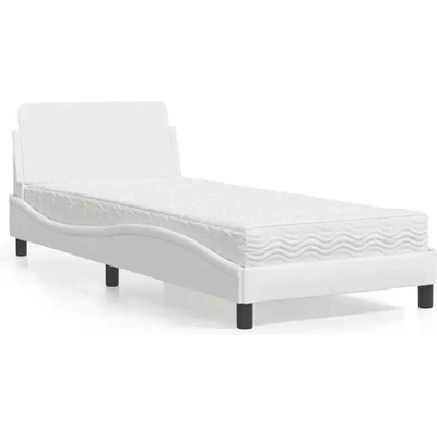 vidaXL 11461.3208298 Postel s matrací Dover bílá umělá kůže