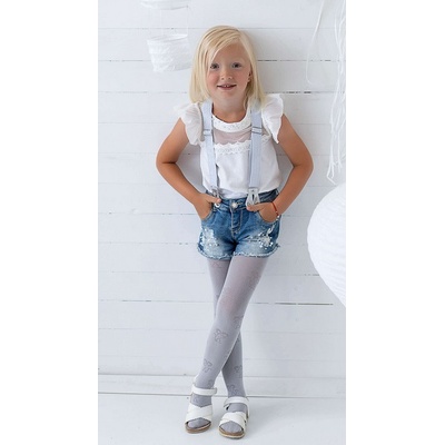 dívčí punčocháče Mouse 60 den bílá